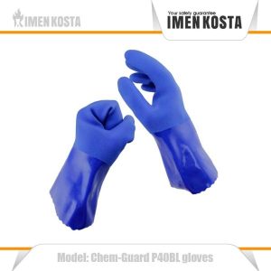 دستکش ضد اسید PVC کاستا مدل (P40BL)